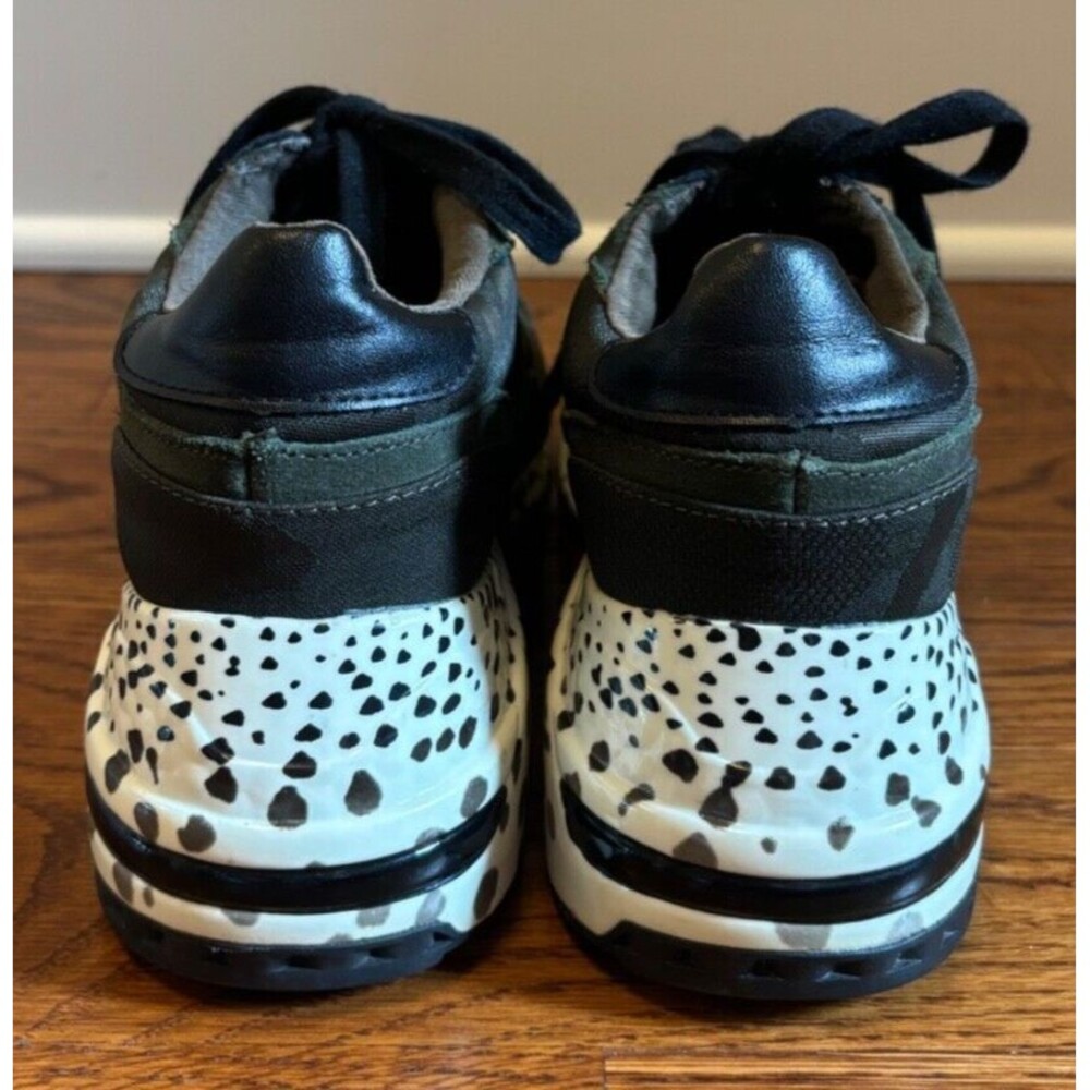 Steve Madden Women's Size 7 Bena Wedge Green Camo Sneakers - Picture 5 of 11
